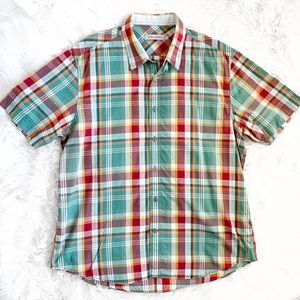 James Campbell Plaid Short Sleeve Shirt MD1193
